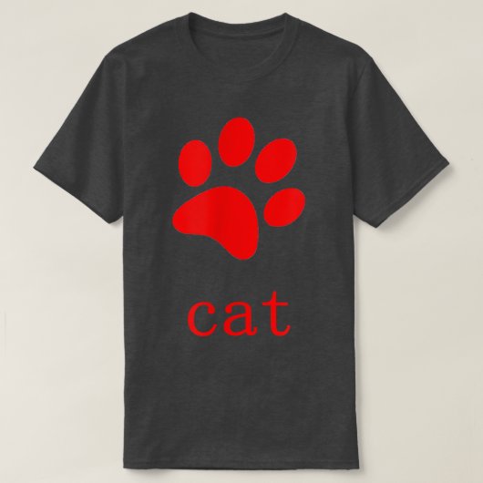 猫おもしろいTシャツ Tシャツ (デザイン正面)