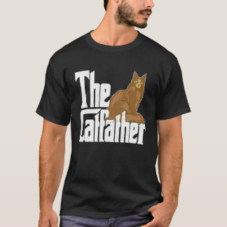猫おやじ ネコおやじ メインクーン 猫の父 猫パパ Tシャツ