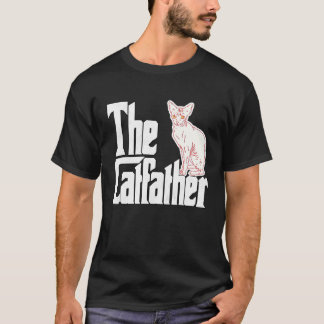猫おやじ ネコのボス かわいい スフィンクス 猫の父 キティ Tシャツ