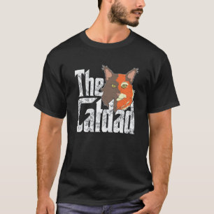 猫おやじ 猫の父 猫のパパ にゃんパパ Tシャツ