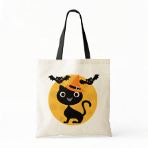 猫およびこうもりのハロウィンのTシャツおよびギフト