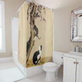 猫およびすずめ シャワーカーテン (インサイチュ)