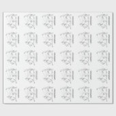 猫およびエイリアン ラッピングペーパー (フラット)