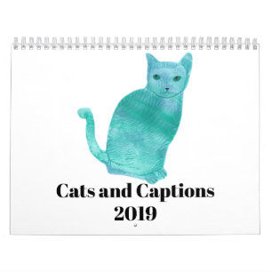 猫およびキャプションおもしろいのユーモアのカレンダー2019年 カレンダー