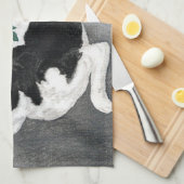 猫およびトマト、Takahashi Shôtei キッチンタオル (四つ折り)