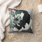 猫およびトマト、Takahashi Shôtei クッション (ブランケット)