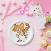 猫およびマウスの紙皿 ペーパープレート (パーティー)