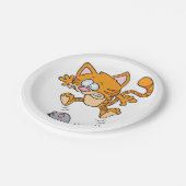 猫およびマウスの紙皿 ペーパープレート (アングル)