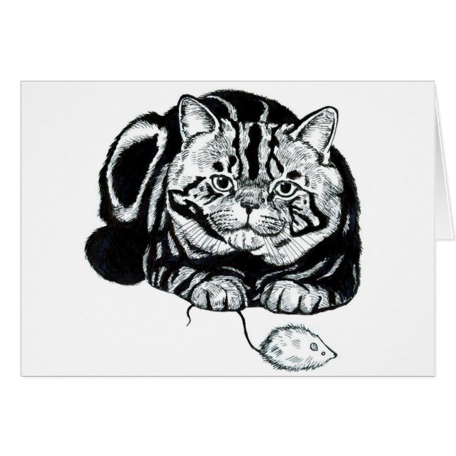 猫およびマウス (正面横)