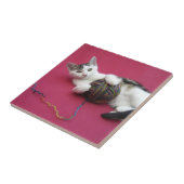 猫およびヤーン タイル (側面)