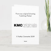 猫およびラットの挨拶状は、それが雪が降るようにしました! シーズンカード (裏面)