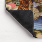 猫および人形 マウスパッド (コーナー)