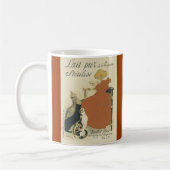 猫および女の子(フランス語)のコーヒー・マグ マグカップ (左)