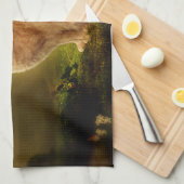 猫および妖精 キッチンタオル (四つ折り)