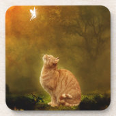 猫および妖精 コースター (正面)