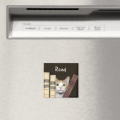 猫および本 マグネット (インサイチュ (食洗機))