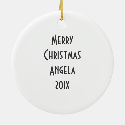 猫および犬のユーモア セラミックオーナメント (裏面)