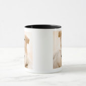 猫および犬の撃たれるスタジオ マグカップ (中央)