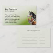 猫および犬の獣医ビジネス 予約カード (正面/裏面)