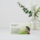 猫および犬の獣医ビジネス 予約カード (スタンド正面)