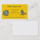 猫および犬(ペットモデル) 名刺 (正面/裏面)