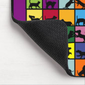 猫および犬 マウスパッド (コーナー)