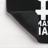 猫および粉砕を家父長制-おもしろいなノベルティかわいがって下さい マウスパッド (コーナー)