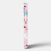 猫および花のパターン Case-Mate iPhoneケース (裏面 / 左)