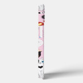 猫および花のパターン Case-Mate iPhoneケース (裏面 / 右)