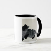 猫および蝶 マグカップ (正面右)