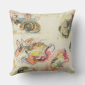 猫および頭部のポール・ゴーギャン|の勉強(w/c paで クッション (裏面)