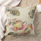 猫および頭部のポール・ゴーギャン|の勉強(w/c paで クッション (ブランケット)