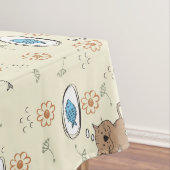 猫および魚パターン テーブルクロス (インサイチュ)