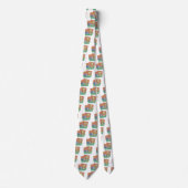 猫および魚ボールのclipart ネクタイ (正面)