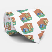 猫および魚ボールのclipart ネクタイ (ロール)