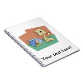猫および魚ボールのclipart ノートブック (右側)