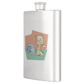 猫および魚ボールのclipart フラスク (左)