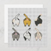 猫お尻カード。底が上だ! シーズンカード (正面/裏面)