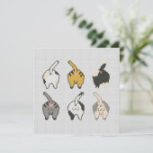 猫お尻カード。底が上だ! シーズンカード (スタンド正面)