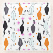 猫お尻コースター ガラスコースター (正面)