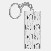 猫お尻パターン キーホルダー (正面左)