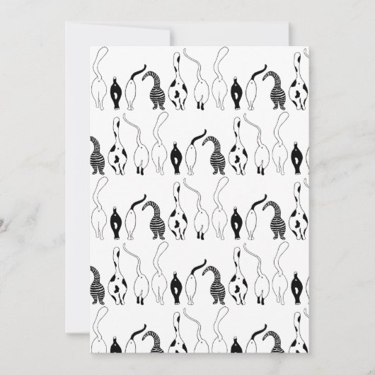 猫お尻パターン シーズンカード (正面)