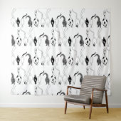 猫お尻パターン タペストリー (インサイチュ(横))