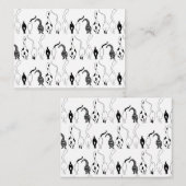 猫お尻パターン ノートカード (正面/裏面)