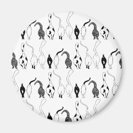 猫お尻パターン マグネット