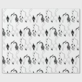 猫お尻パターン ラッピングペーパー (フラット)