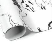 猫お尻パターン ラッピングペーパー (ロールコーナー)