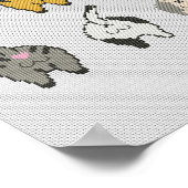 猫お尻 おもしろい ポスター (角)