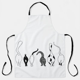 猫お尻 エプロン