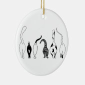 猫お尻 セラミックオーナメント (右)